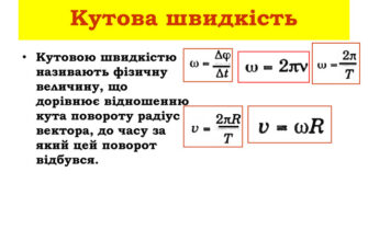 Як обчислити кутову швидкість: формула для визначення кутової швидкості