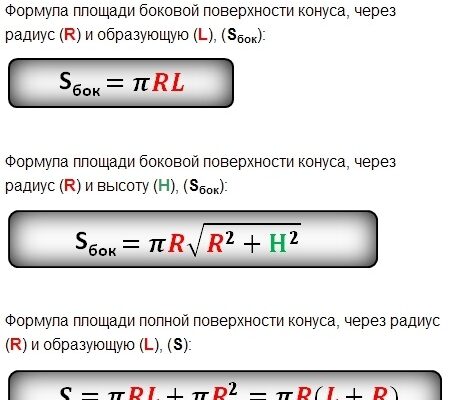 Як обчислити площу повної поверхні конуса: формула та приклади Як обчислити площу повної поверхні конуса: формула та приклади