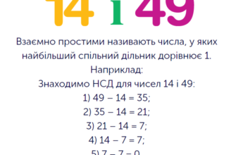 Що таке взаємно прості числа: визначення і приклади взаємопростих чисел