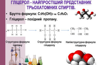 Як виглядає формула гліцеролу і які її основні властивості?