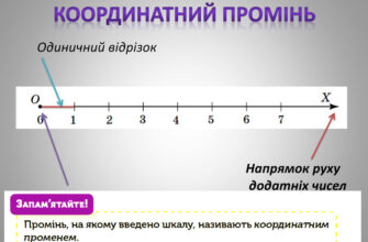Що таке координатний промінь і як його зрозуміти: пояснення простими словами