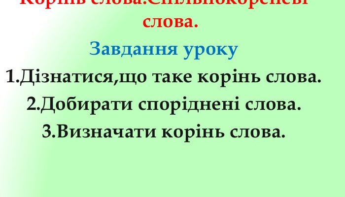 Що таке корінь слова: визначення, значення та приклади використання
