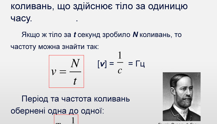 Формула для визначення частоти коливань: детальний розбір поняття