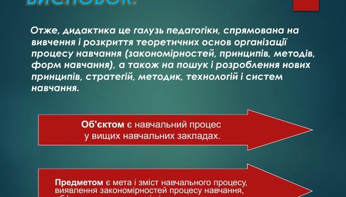 Що таке дидактика: визначення, мета та значення у освіті?