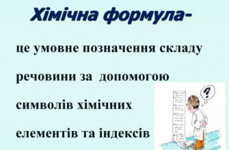 Що таке хімічна формула: визначення та значення у хімії?