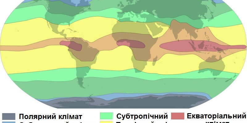 Що таке кліматичний пояс: визначення та його особливості під Google