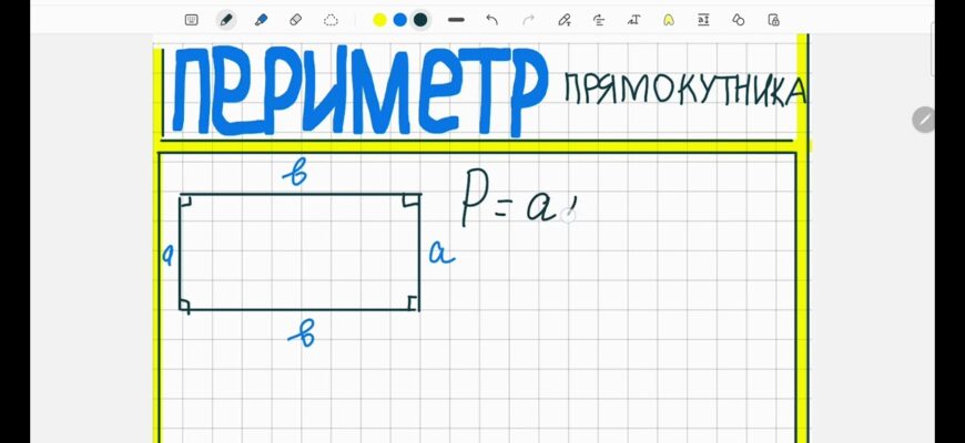 Що таке периметр прямокутника і як його обчислити просто?