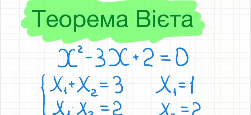 Як використовувати формулу Вієта для розв’язання квадратних рівнянь?