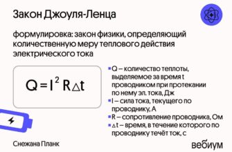 Як виглядає формула закону Джоуля-Ленца та її застосування?