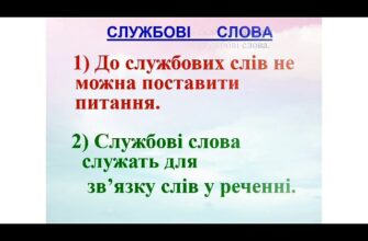 Що таке службові слова: визначення та приклади в українській мові