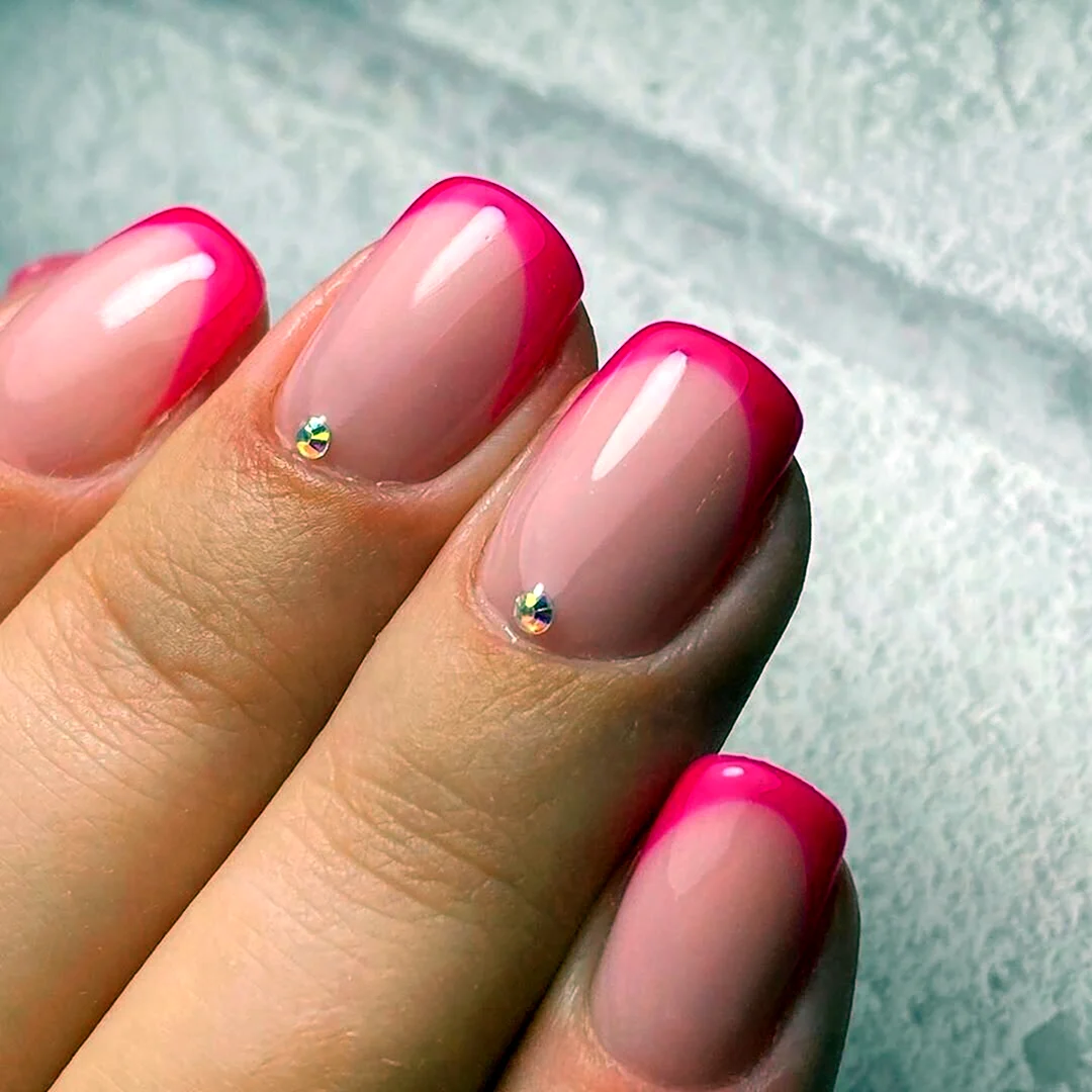 Розовый френч