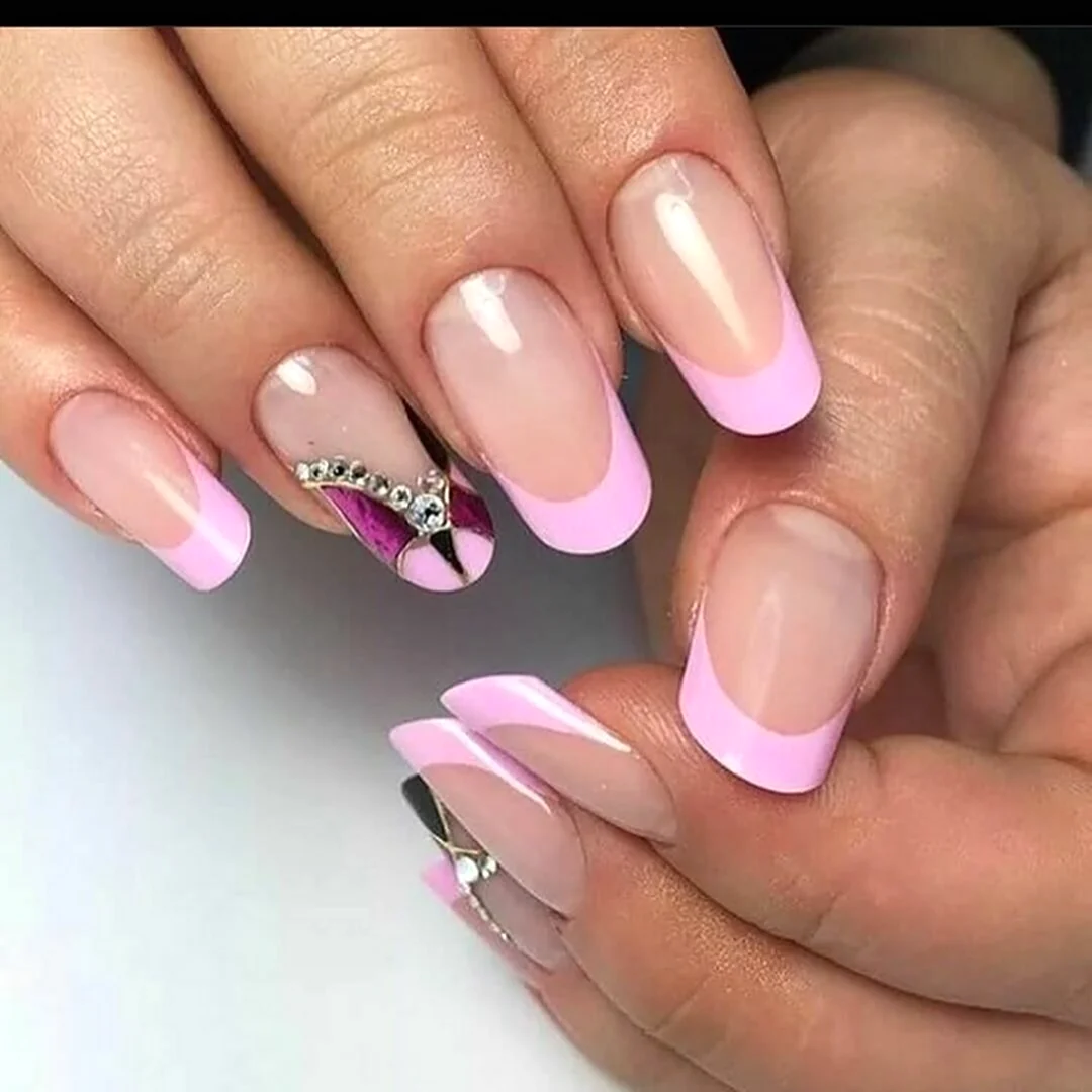 Розовый френч