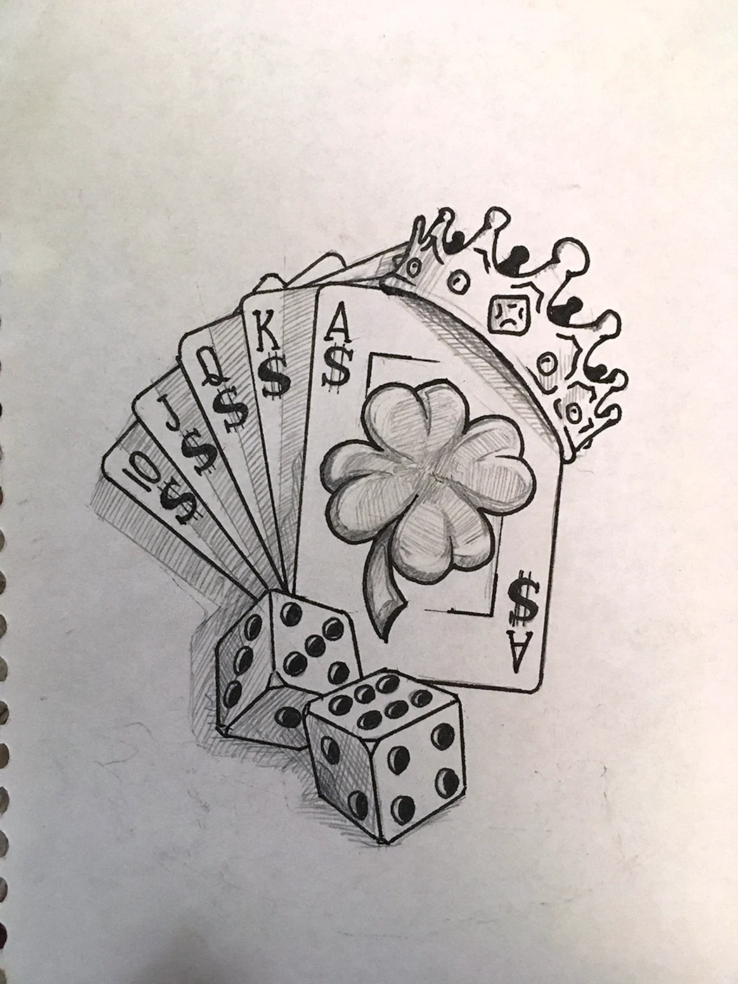 Тату карты игральные