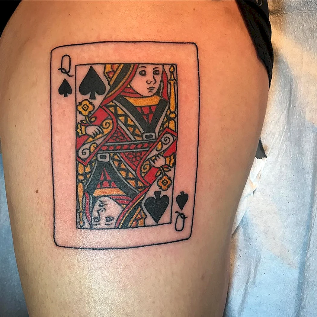 Татуировка Пиковая дама