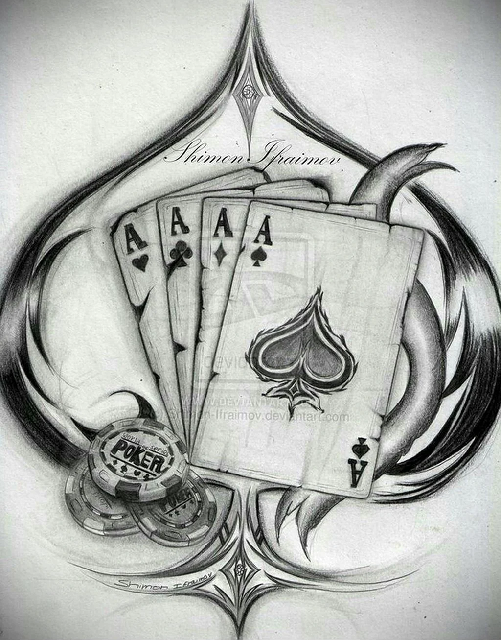 Тату эскизы карты