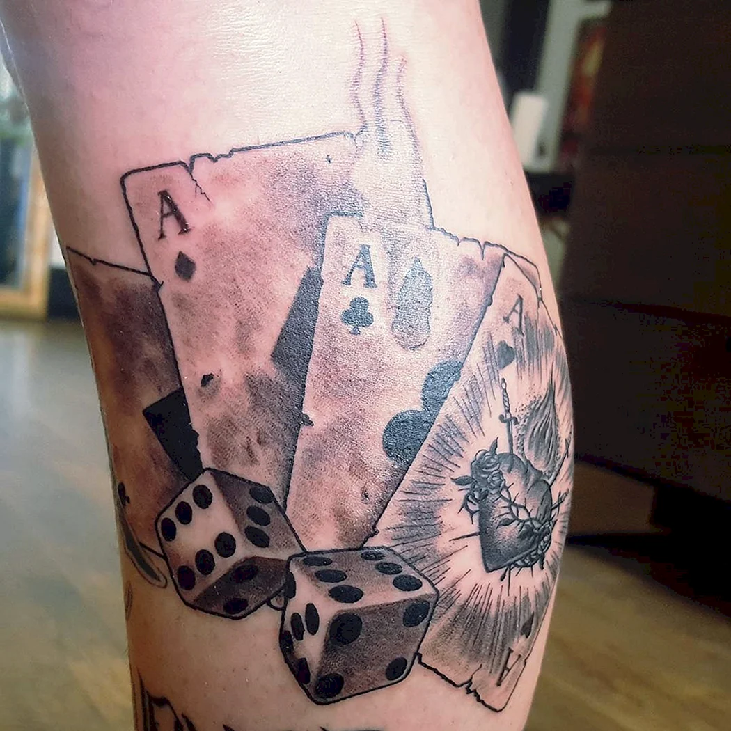 Наколка четыре туза